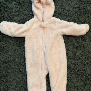 Carter’s Pink Fleece Hooded Bunting – 9M